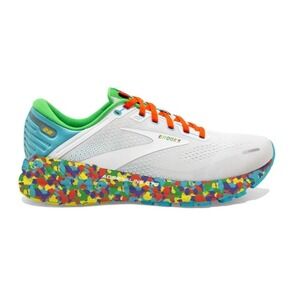 Brooks Adrenaline GTS 22 Running Shoes White Rainbow Confetti Womens 7 Athletic